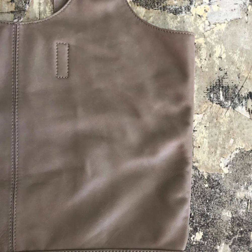 Alexander Wang Alpha Shopper Taupe Tan Brown Leather Suede HandBag Purse - Picture 7 of 8